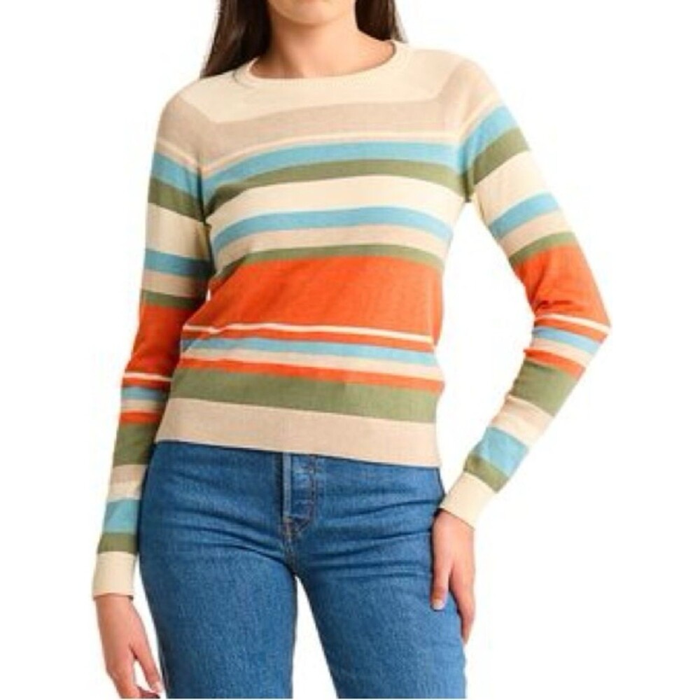 Pendleton Sunset Striped Cashmere Sweater Women’s Size M Crewneck Lightweight